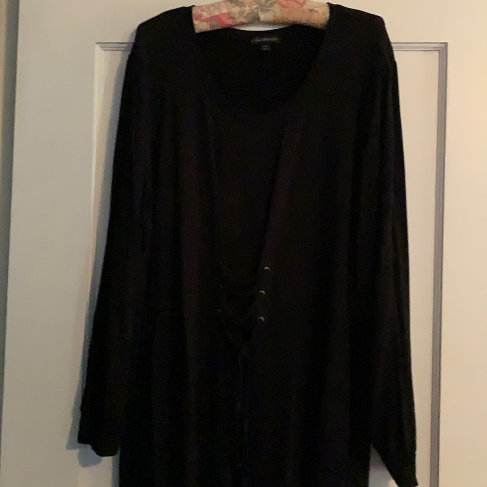 Long front corseted top